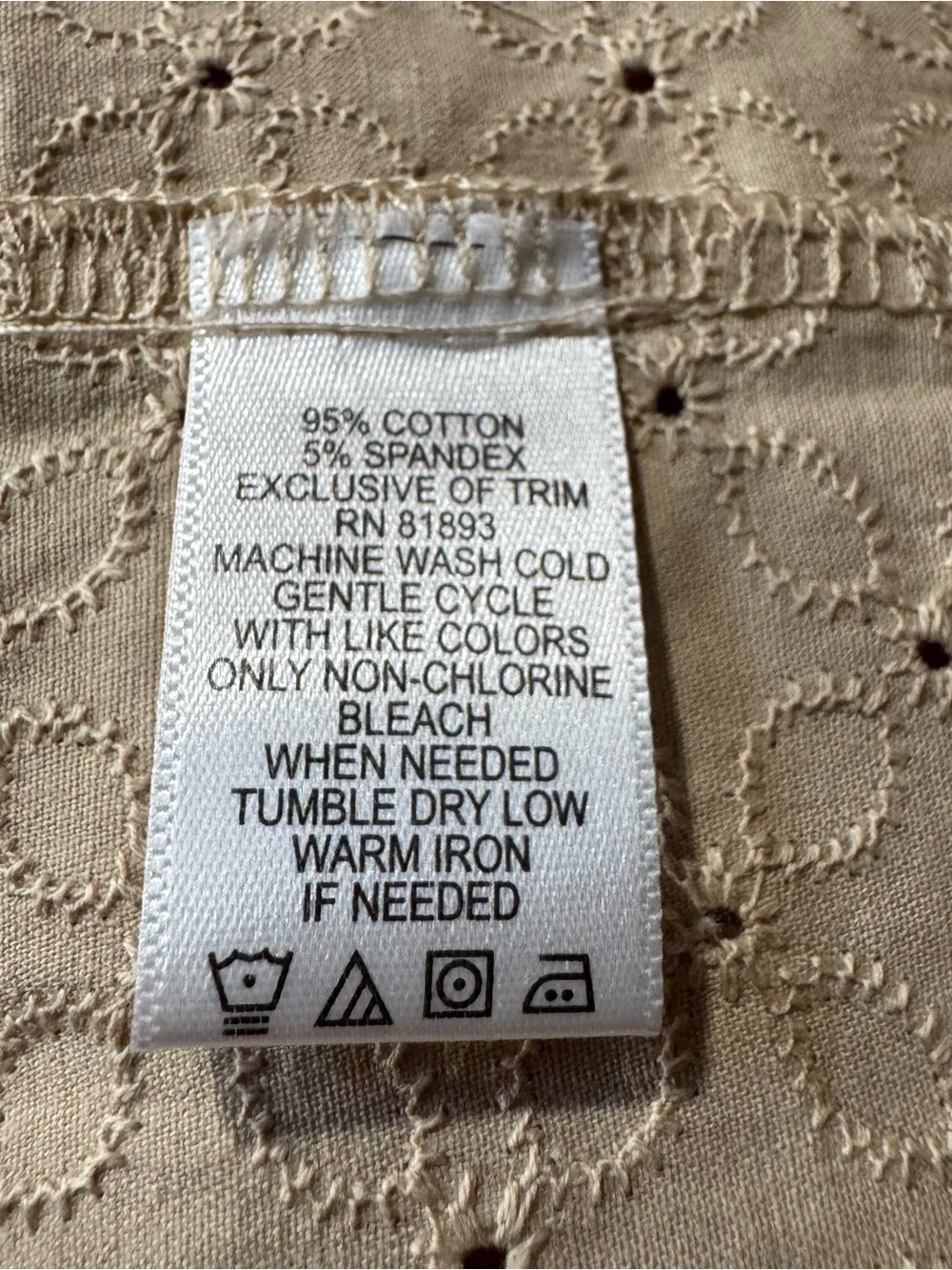 Liz Claiborne Taupe Tiered Maxi Skirt with Eyelet Panels - Picture 12 of 13